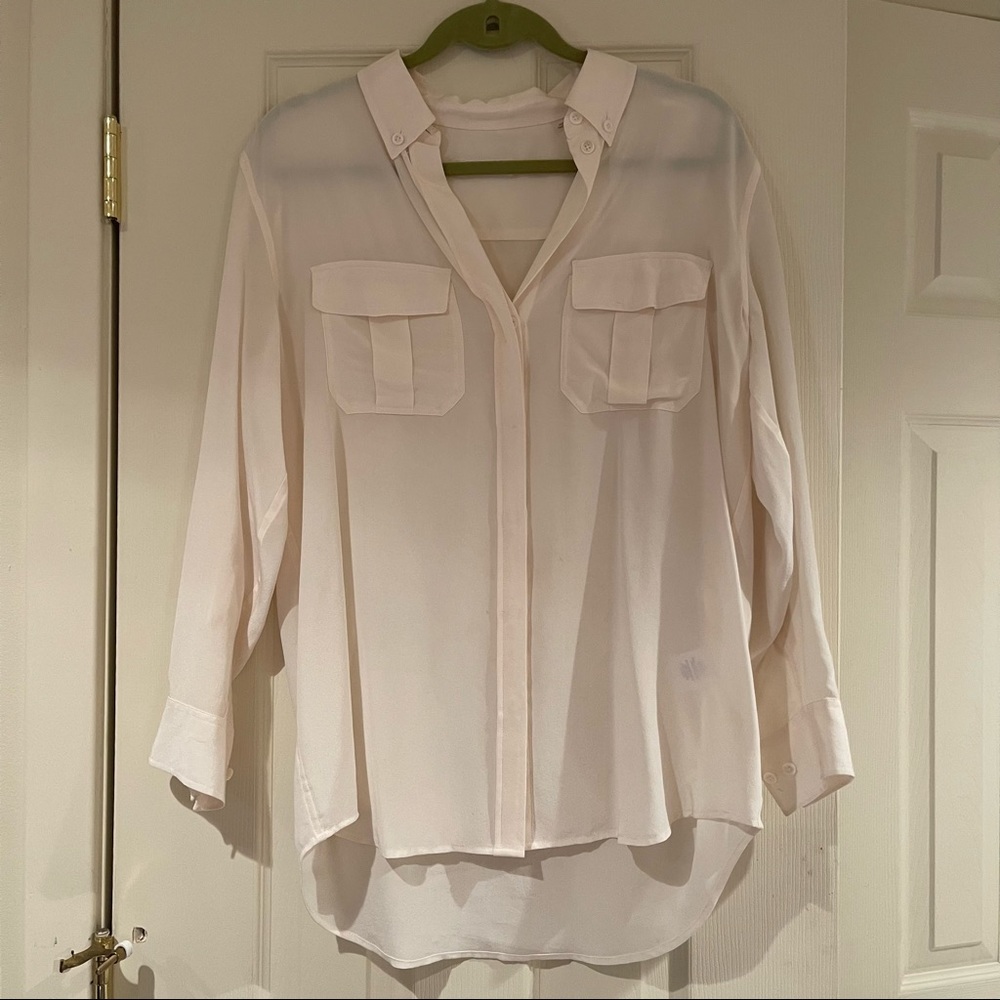Equipment cream utility blouse